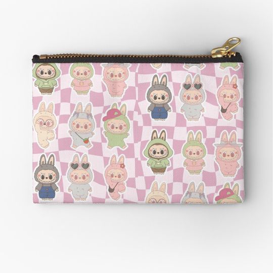 Labubu Party Zipper Pouch, Cute Bags Gift, Gift for Fan