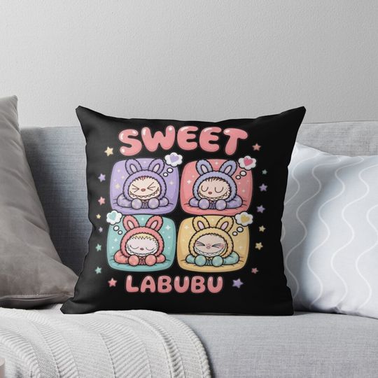 Sweet labubu - un design pour vous et votre famille design Sweet labubu Pillow