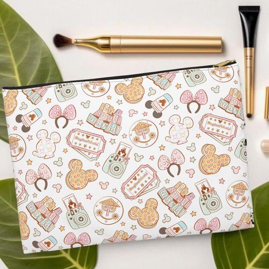 Disney World Accessory Pouch , Small Makeup Bag Personalized Makeup Brush Bag, Custom Makeup Bag, Monogram Toiletry Bag, Pencil Case Pouch