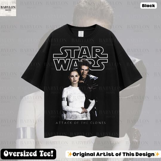 Oversized Star Wars Anakin and Padme T-Shirt – Attack of the Clones