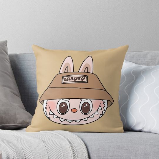 labubu full face Pillow, Cute Labubu Pillows Gift, Gift for Fan