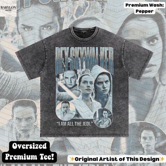 Oversized Rey Star Wars T-Shirt - Rey Skywalker Disney Galaxy's Edge Tee