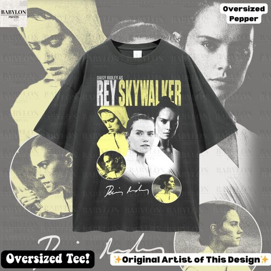 Oversized Rey Skywalker T-Shirt - Star Wars Jedi Disney World Galaxy’s Edge Force Awakens Merch