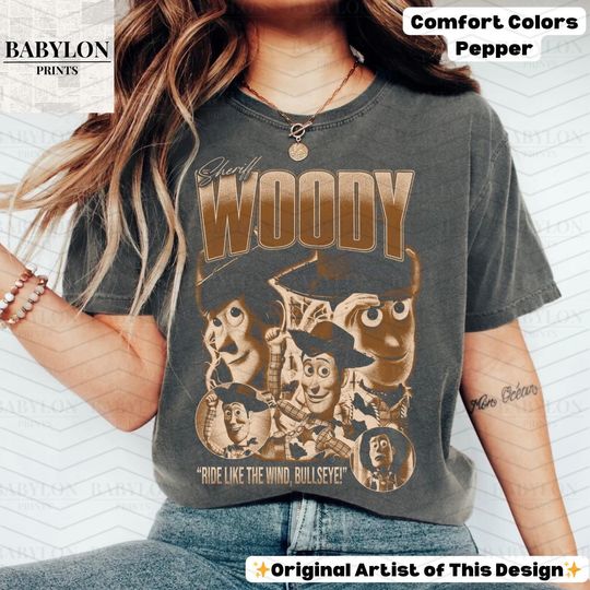 Disney Sheriff Woody T-Shirt, Retro Toy Story Disneyland & Animal Kingdom Family Shirt