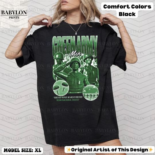 Toy Story Green Army Men T-Shirt for Men and Women, Disneyland Toy Soldiers Shirt