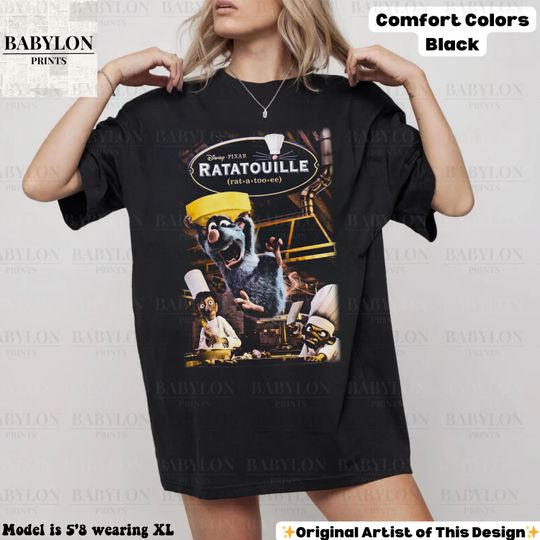 Vintage Disney Ratatouille T-Shirt, Mouse Chef Tee, Remy Cooking Shirt