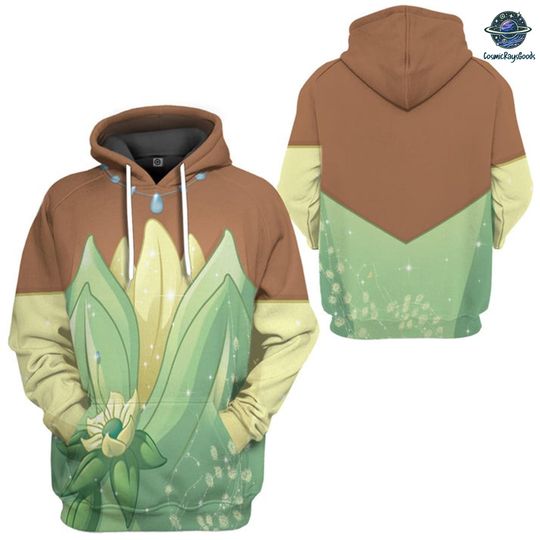 Tiana Princess Halloween Cosplay Hoodie, Tiana Princess All Over Print Shirt, Princess and the Frog,Princess Costume Shirt,Halloween Costume