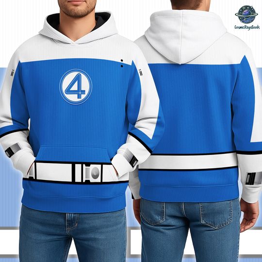 Johnny Storm Human Torch 3D Halloween Costume Hoodie, Fantastic Four First Steps Costume Shirts, MCU Superhero Shirt, Fantastic Four Cosplay