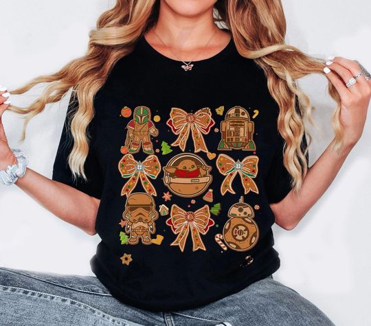 Star Wars Gingerbread Christmas T-Shirt with Darth Vader