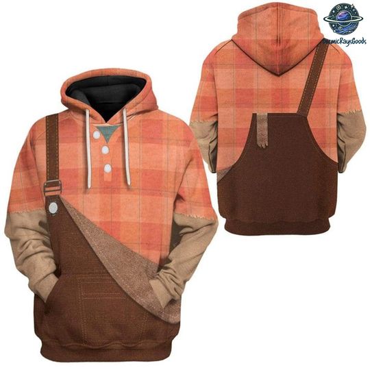 Wreck It Ralph 3D Full Over Print Hoodie Sweatshirt t-Shirt, Wreck It Ralph Halloween Shirt, Vanellope Von Schweetz, Halloween Cosplay