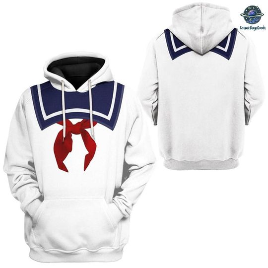 All Over Print Ghostbusters StayPuft Marshmallow Man Sweatshirt | Ghostbusters Cosplay Tee | StayPuft Marshmallow Man Shirt