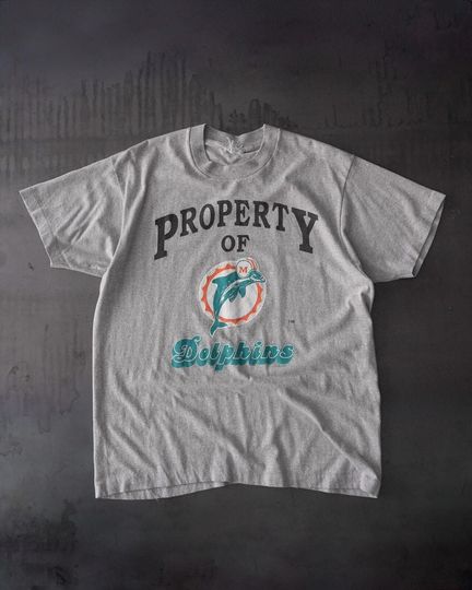 Vintage Miami Dolphins 1989 Football Single Stitch T-Shirt