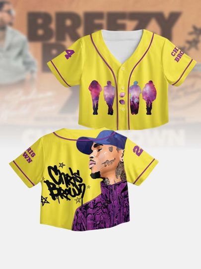 Chris Brown Tour Crop Top Jersey, Breezy Bowl 2025 Shirt, R&B Concert Unisex Fan Gift, Hip Hop Streetwear For Women