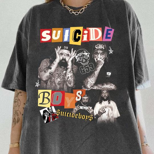 Suicideboys T-Shirt GreyDay 2025 Tour Hip-Hop Unisex Concert Tee