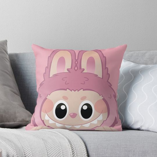 Labubu lychee berry peeker v2 Pillow, Cute Labubu Pillows Gift, Gift for Fan