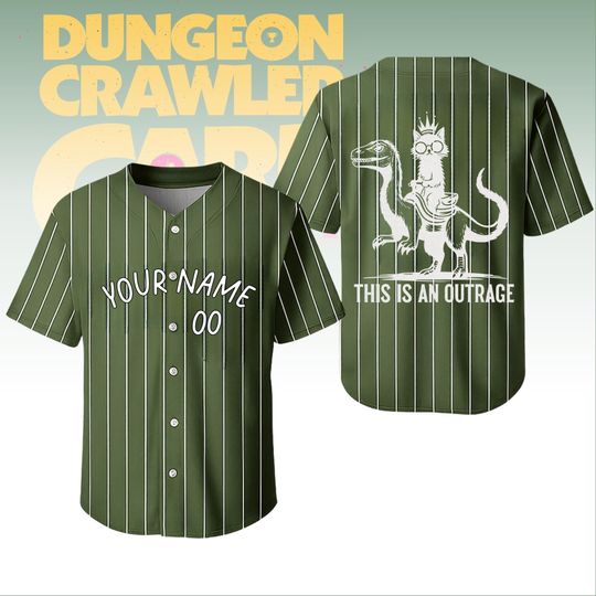 Personalized Dungeon Crawler Carl Baseball Jersey, Fantasy Book Shirt, Princess Donut and Mongo Jersey