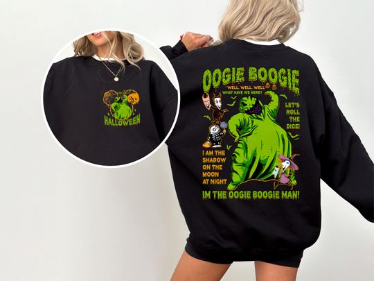 Disney Boogie Man Shirt, I'm The Boogie Sweatshirt, Oogie Halloween T-shirt,, Boogieman Shirt, Trick or Treat Sweat