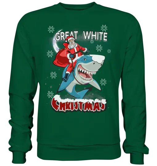 Christmas Sweatshirt Great White Christmas Sweater Sweater Christmas Eve