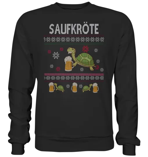 Christmas Sweatshirt Drinking Toad Christmas Sweater Sweater Christmas Eve