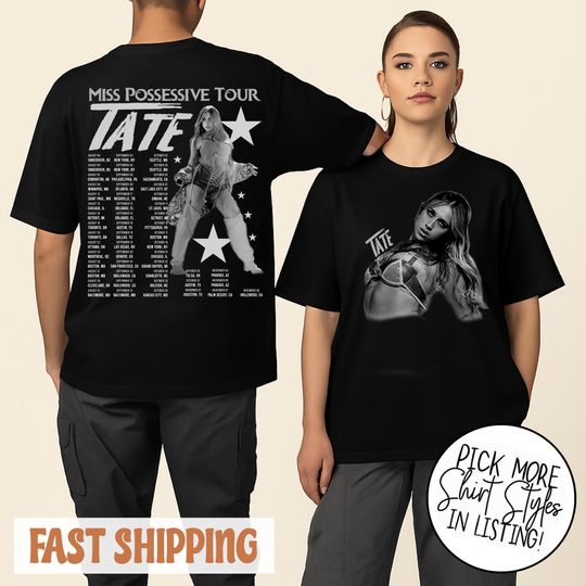 Tate 2025 Concert T-Shirt, Miss Possessive Tour Tee, Tate Fan Graphic Tee