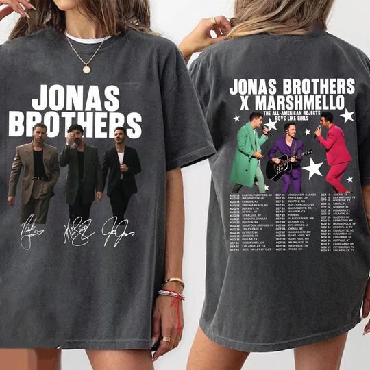 Jonas Brothers Retro Tour T-Shirt - Unisex 90s Music Tee