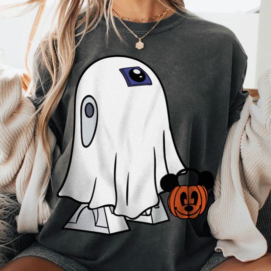 R2D2 Ghost Shirt, Spooky Season Shirt, Fall Season Trip Shirt, Halloween Party Tee