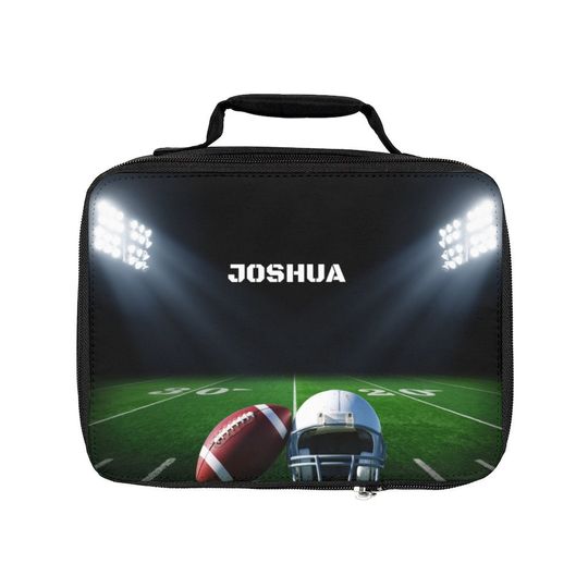 Personalized Football Fan Lunch Bag, Back to school Lunch bag Gift