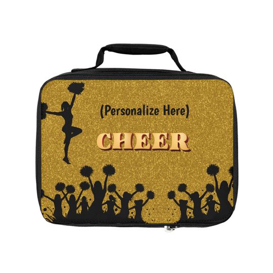 Personalized Kids Cheer Leader  Lunch Bag, Back to School Lunch bag