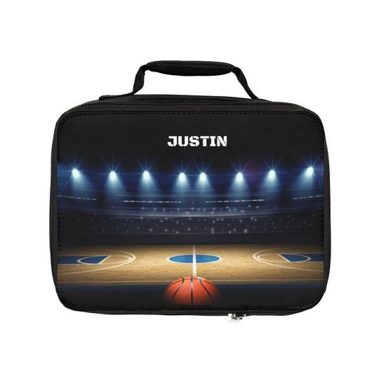 Personalized Basketball Lunch Bag, Back to School Lunch bag