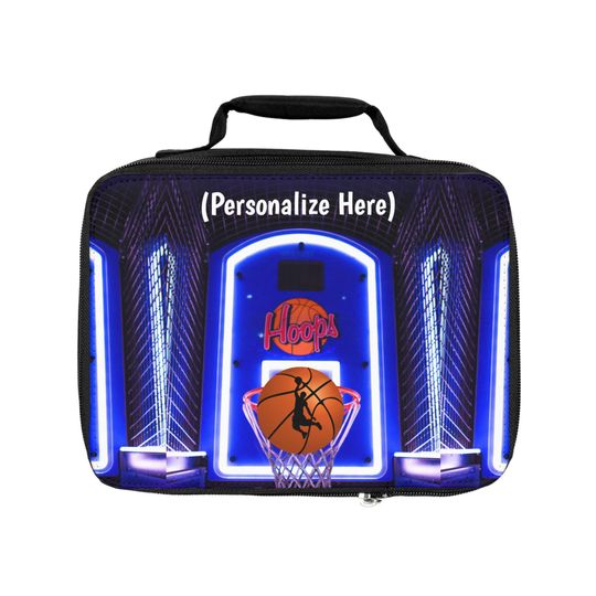 Personalized Basketball Lunch Bag, Back to School Lunch bag