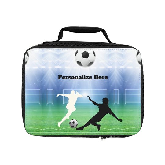 Personalized Soccer Lunch Bag, Back to School Lunch bag