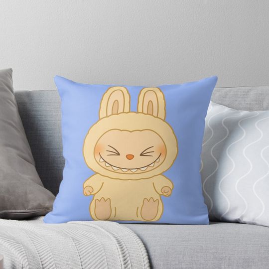 Labubu Sisi Cartoon Style Pillow, Cute Labubu Pillows Gift, Gift for Fan