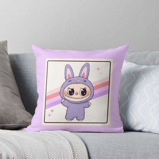 Cute Labubu Pillow, Cute Labubu Pillows Gift, Gift for Fan