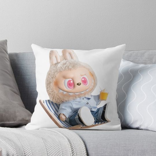 Labubu Cute - "The Monsters” Vinyl Toy Style Pillow