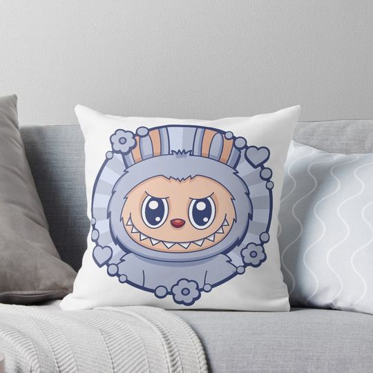 Labubu Seasalt Coconut Pillow, Cute Labubu Pillows Gift, Gift for Fan