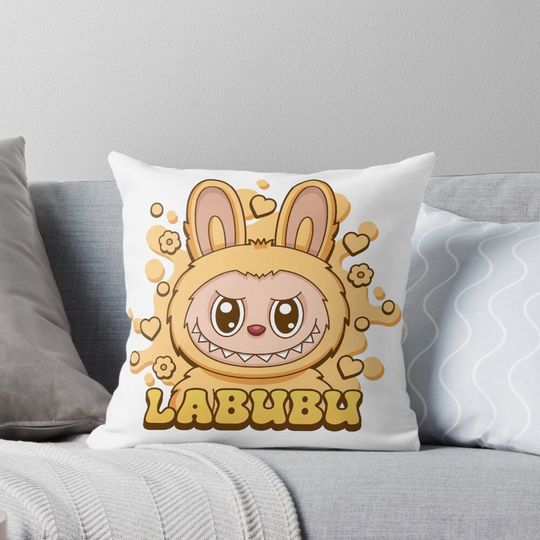 Labubu Baba Pillow, Cute Labubu Pillows Gift, Gift for Fan