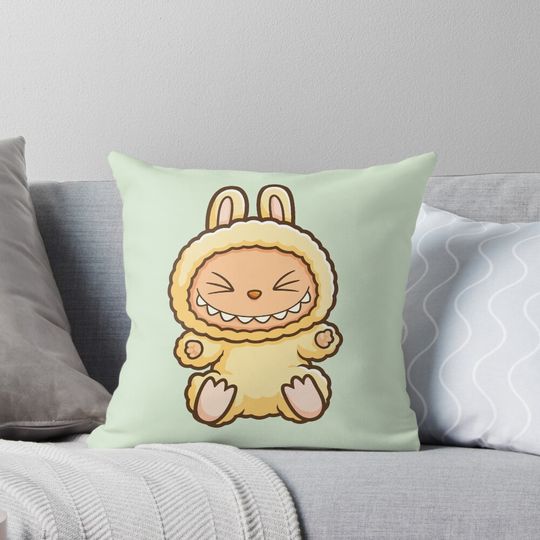 Cute Labubu Pillow, Cute Labubu Pillows Gift, Gift for Fan