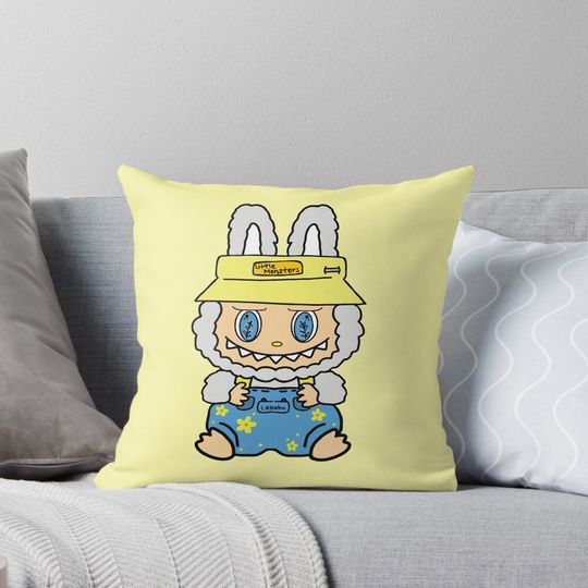 Cute Labubu Pillow, Cute Labubu Pillows Gift, Gift for Fan