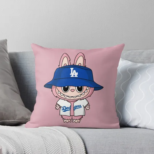 Labubu Lychee Berry Baseball Team Pillow, Cute Labubu Pillows Gift, Gift for Fan