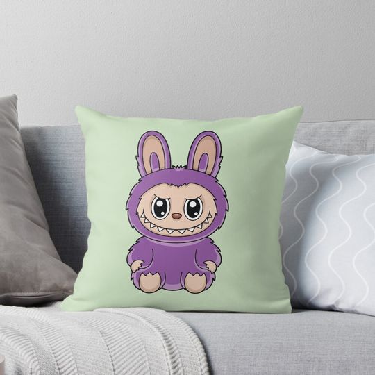 Cute Labubu Pillow, Cute Labubu Pillows Gift, Gift for Fan