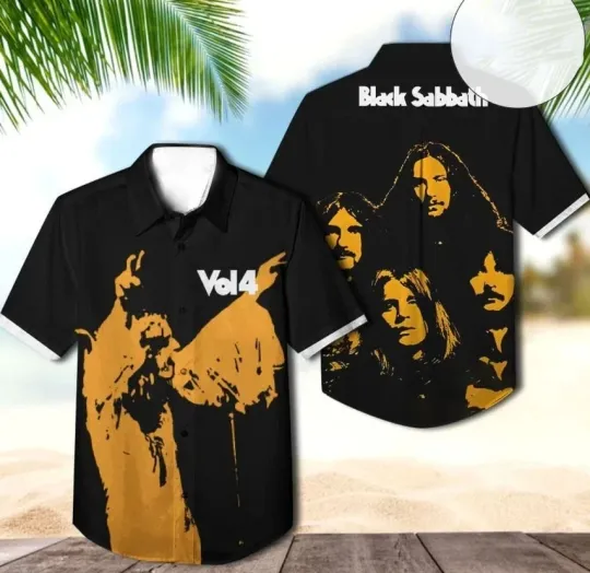 Black Sabbath Vol 4 Album Cover Hawaiian Shirt