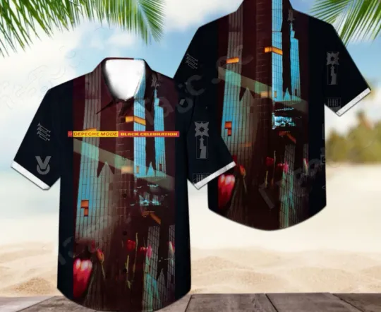 Depeche Mode Black Celebration Album Cover Hawaiian Shirt
