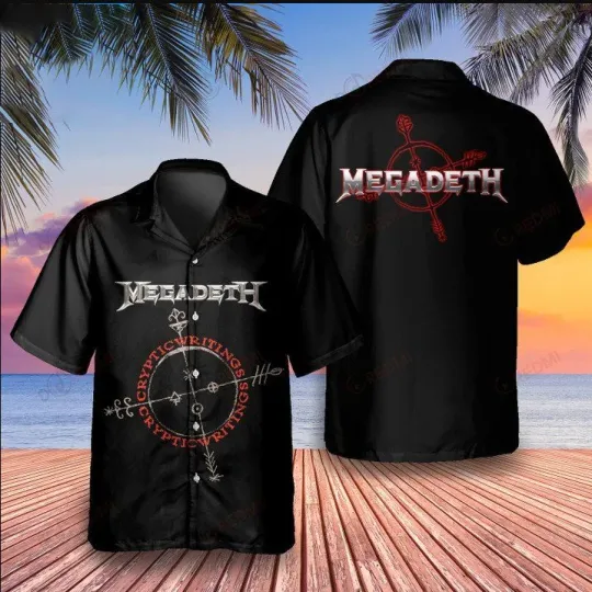 Megadeth Cryptic Writings 1997 Album Hawaiian Shirt