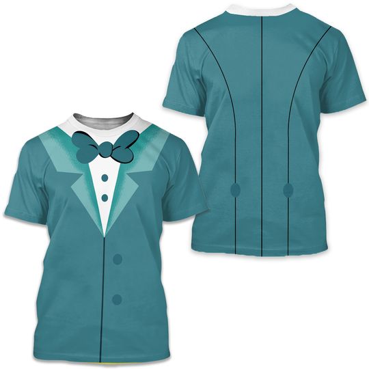 Hitchhiking Ghosts Halloween 3D T-Shirt, Haunted Mansion All Over Print Shirt