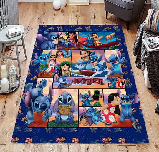 Personalized We Are Never Too Old For Lilo And Stitch Disney Rug, Disney Fan Decor