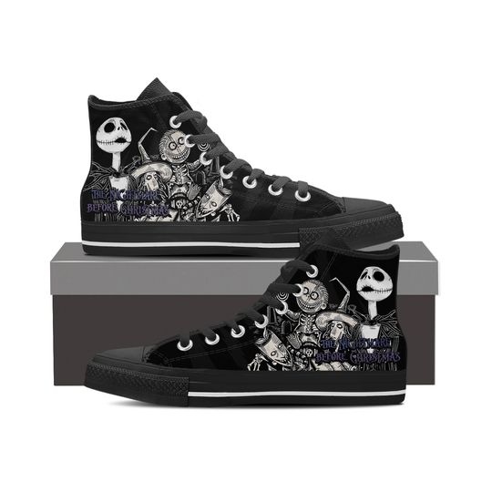 The Nightmare Before Christmas High Top Canvas Sneakers