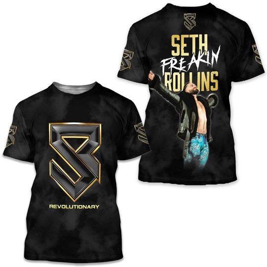 Wrestling Entertainment Revolutionary Seth Rollins 3D All Over Print Shirt