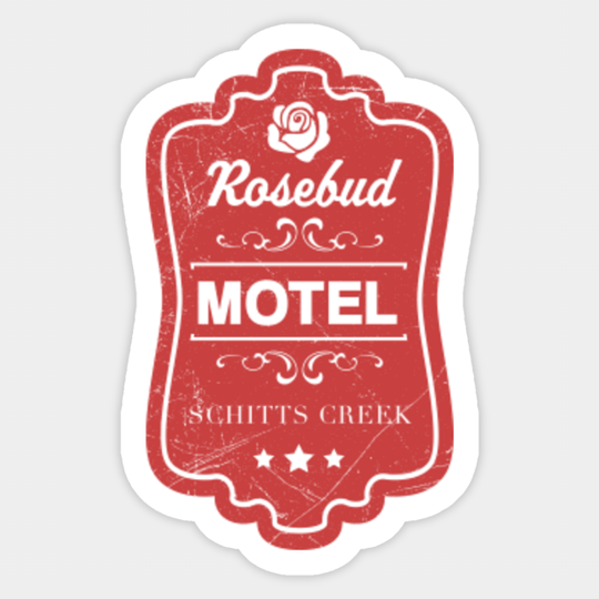 Rosebud Motel Sign from Schitts Creek - Schitts Creek - Sticker