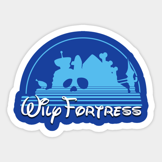 Wily Fortress - Mega Man - Sticker