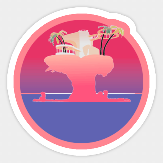 Gorillaz Plastic Beach Cover - Gorillaz - Sticker